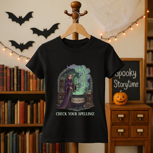 Cute Halloween Gift for Teachers Spell-Checker  Tシャツ