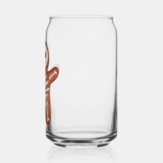 Cute Halloween Gingerbread Skeleton Cookie ガラス缶 (右)