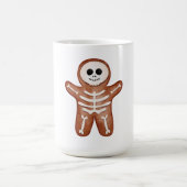 Cute Halloween Gingerbread Skeleton Cookie コーヒーマグカップ (中央)