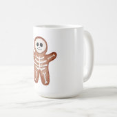Cute Halloween Gingerbread Skeleton Cookie コーヒーマグカップ (正面右)