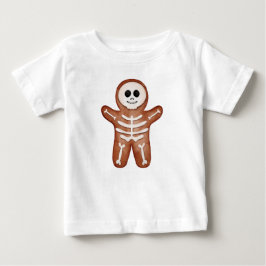 Cute Halloween Gingerbread Skeleton Cookie ベビーTシャツ
