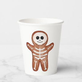 Cute Halloween Gingerbread Skeleton Cookie 紙コップ