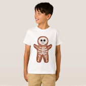 Cute Halloween Gingerbread Skeleton Cookie Tシャツ (正面フル)