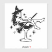 Cute Halloween Girl Sticker – Fun Spooky Design fo シール (シート)