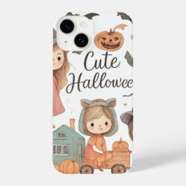 Cute Halloween iPhone Case – Ghost & Mummy Haunted iPhone 14ケース