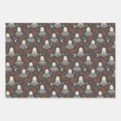 Cute Halloween Lace Ghosts Set of Three ラッピングペーパーシート (正面3)