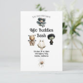 Cute Halloween Little Boo Bash Party 招待状 (スタンド正面)