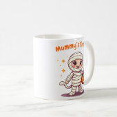 Cute halloween mummy mug コーヒーマグカップ (正面右)
