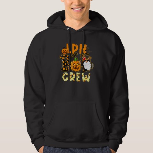 Cute Halloween Nurse Costume Lpn Boo Crew Gnome パーカ (正面)