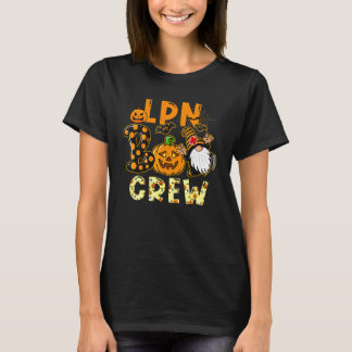 Cute Halloween Nurse Costume Lpn Boo Crew Gnome Tシャツ
