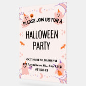 Cute Halloween Party Invitation アクリルサイン (傾斜)