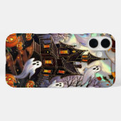Cute Halloween Phone Case Ghost Haunted House Case-Mate iPhoneケース (裏面 (横))