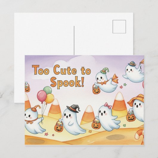 Cute Halloween Postcard ポストカード (正面/裏面)
