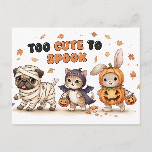 Cute Halloween Postcard ポストカード (正面)