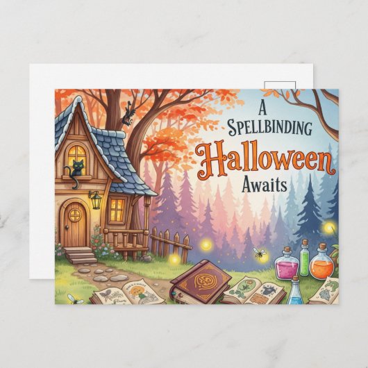 Cute Halloween Postcard ポストカード (正面/裏面)