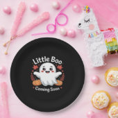 Cute Halloween Pregnancy Announcement ペーパープレート (パーティー)