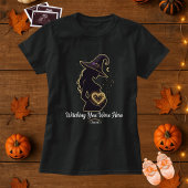 Cute Halloween Pregnancy Witching You Were Here  Tシャツ