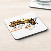 Cute Halloween Pumpkin Coaster – Kid-Friendly Spoo コースター (左側)