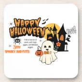 Cute Halloween Pumpkin Coaster – Kid-Friendly Spoo コースター (正面)
