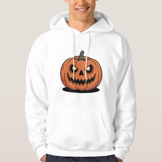 Cute Halloween Pumpkin Graphic Hoodie パーカ (正面)