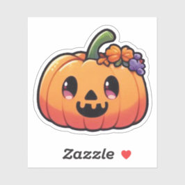 Cute Halloween Pumpkin - Kawaii Jack-o'-Lantern シール