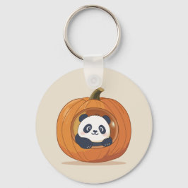 Cute Halloween Pumpkin Panda キーホルダー