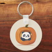 Cute Halloween Pumpkin Panda キーホルダー (正面)