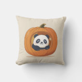 Cute Halloween Pumpkin Panda クッション (正面)
