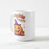 Cute halloween pumpkin party mug コーヒーマグカップ (正面左)