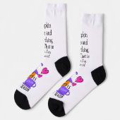 Cute Halloween Pumpkin Spice Season Socks ソックス (左)