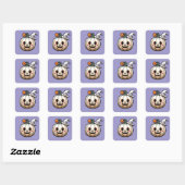 Cute Halloween Pumpkin Sticker – Kawaii Style スクエアシール (シート)