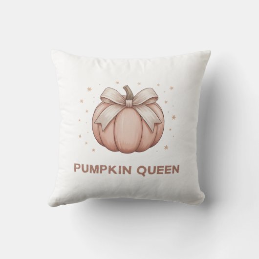Cute Halloween Pumpkin with bow クッション (裏面)