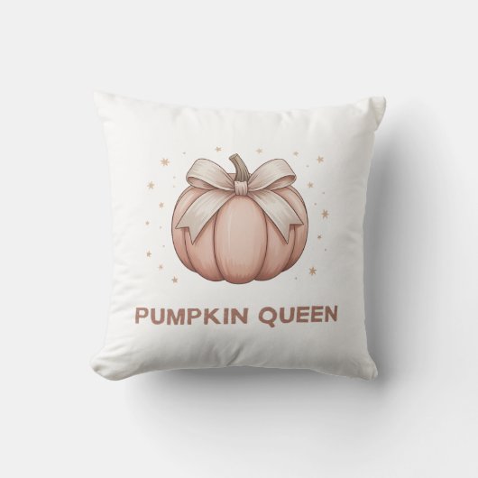 Cute Halloween Pumpkin with bow クッション (正面)