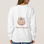Cute Halloween Pumpkin with bow スウェットシャツ (裏面)