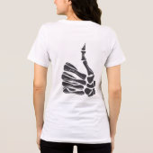 Cute Halloween Pumpkin Women’s White T-Shirt トライブレンドＴシャツ (裏面)