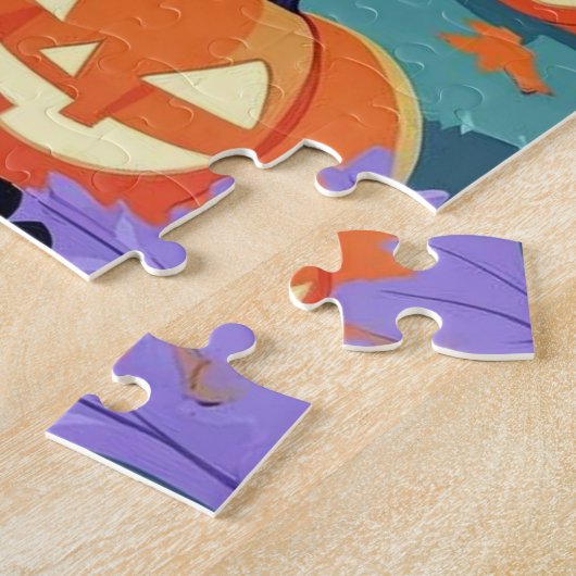 Cute Halloween Puzzle – Haunted House, Ghosts ジグソーパズル (側面)