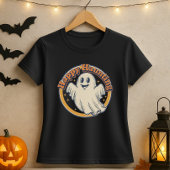 Cute Halloween Retro Ghost Happy Haunting Tシャツ