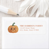Cute Halloween Return Address Labels ラベル (インサイチュ)