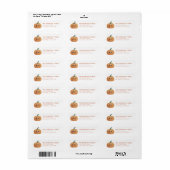 Cute Halloween Return Address Labels ラベル (フルシート)