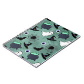 Cute Halloween Seamless Pattern ノートブック (左側)