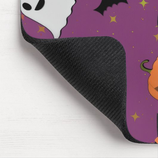 Cute Halloween Seamless Pattern マウスパッド (コーナー)