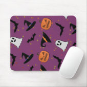 Cute Halloween Seamless Pattern マウスパッド (マウス)