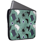 Cute Halloween Seamless Pattern ラップトップスリーブ (正面右)