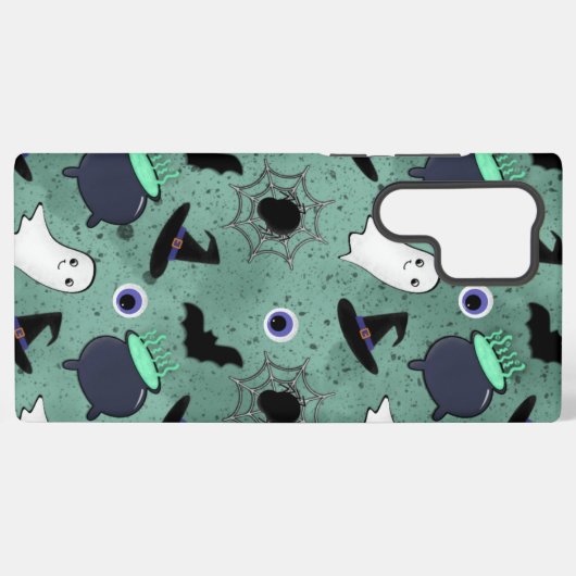 Cute Halloween Seamless Pattern Samsung Galaxyケース (裏面横)