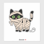 Cute Halloween Skeleton Cat Sticker シール (シート)