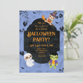 Cute Halloween Sloth 2 Party 招待状 (スタンド正面)