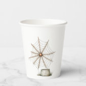 Cute Halloween Spider & Web 紙コップ (裏面)