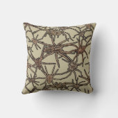 Cute Halloween Spiders on Cream クッション (裏面)