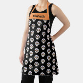 Cute Halloween Sugar Skull Pattern エプロン (インサイチュ)