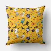 Cute Halloween Throw Pillow クッション (裏面)